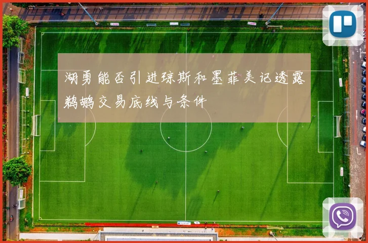湖勇能否引进琼斯和墨菲美记透露鹈鹕交易底线与条件